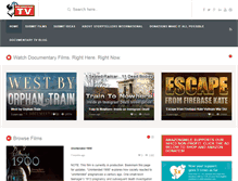 Tablet Screenshot of documentarytv.com